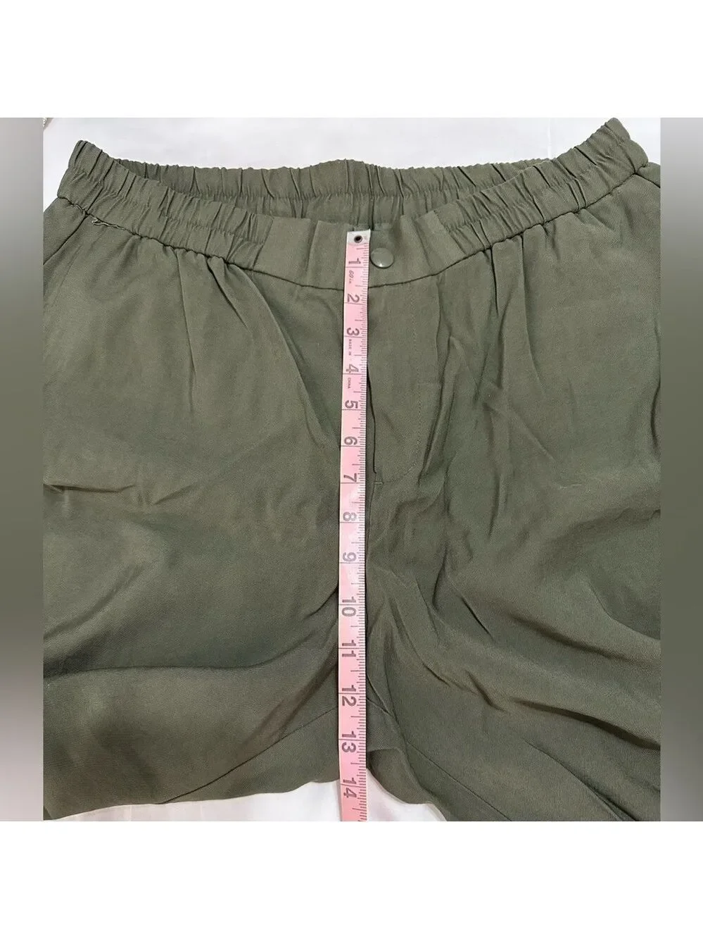 A NEW DAY FOREST GREEN HIGH RISE JOGGERS TROUSER STYLE UP OR DOWN XL EUC